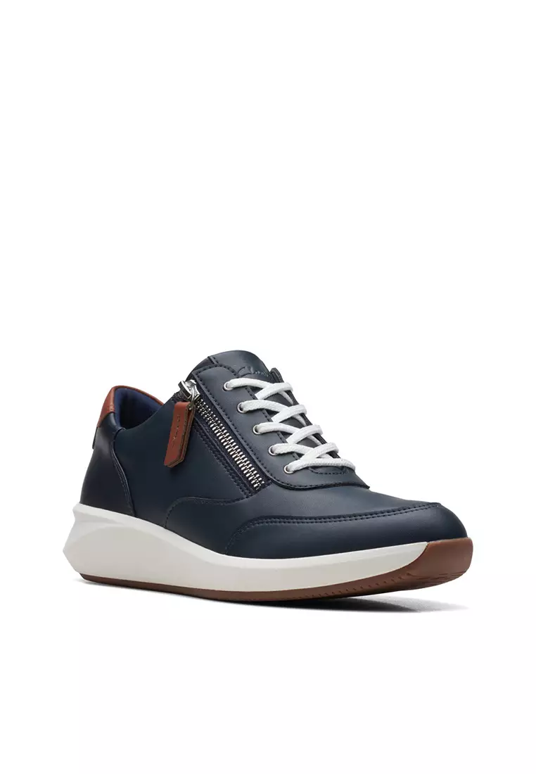 Womens Un Rio Zip Trainers - Navy Combi
