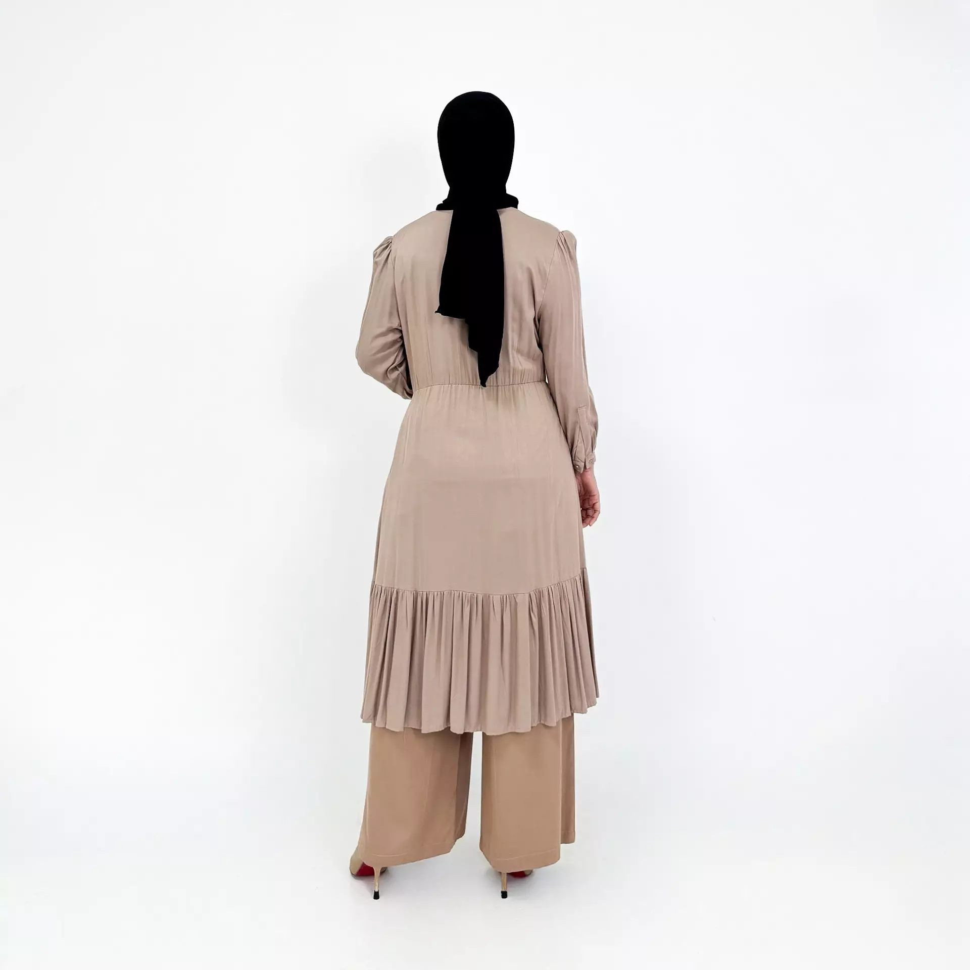 Setelan Kulot Katun Mila Size M-XXL COKLAT