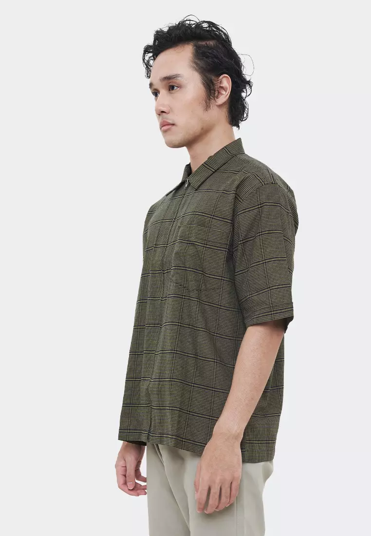 MANZONE Kemeja Lengan Pendek BOXY FIT - SCOTT