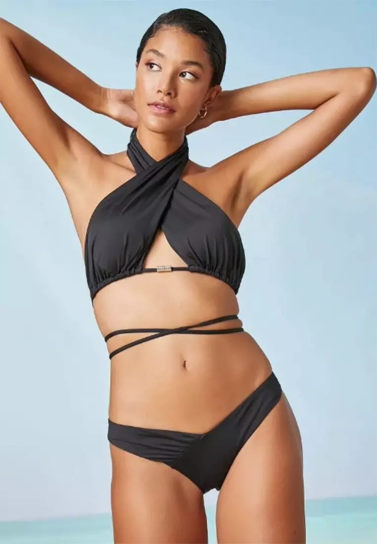 Gathered bikini bottoms hot sale