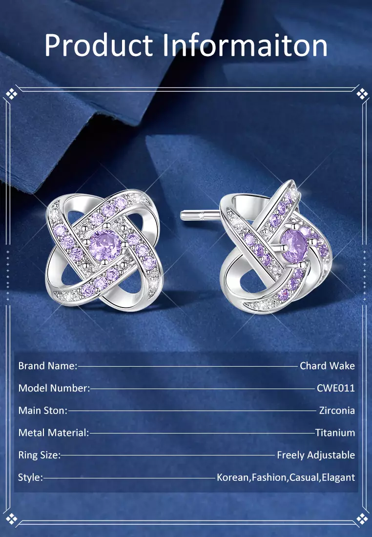 Anting Wanita Berlian Dilapisi Platinum Fashion Korea Anting Giwang Tusuk Cewek Original