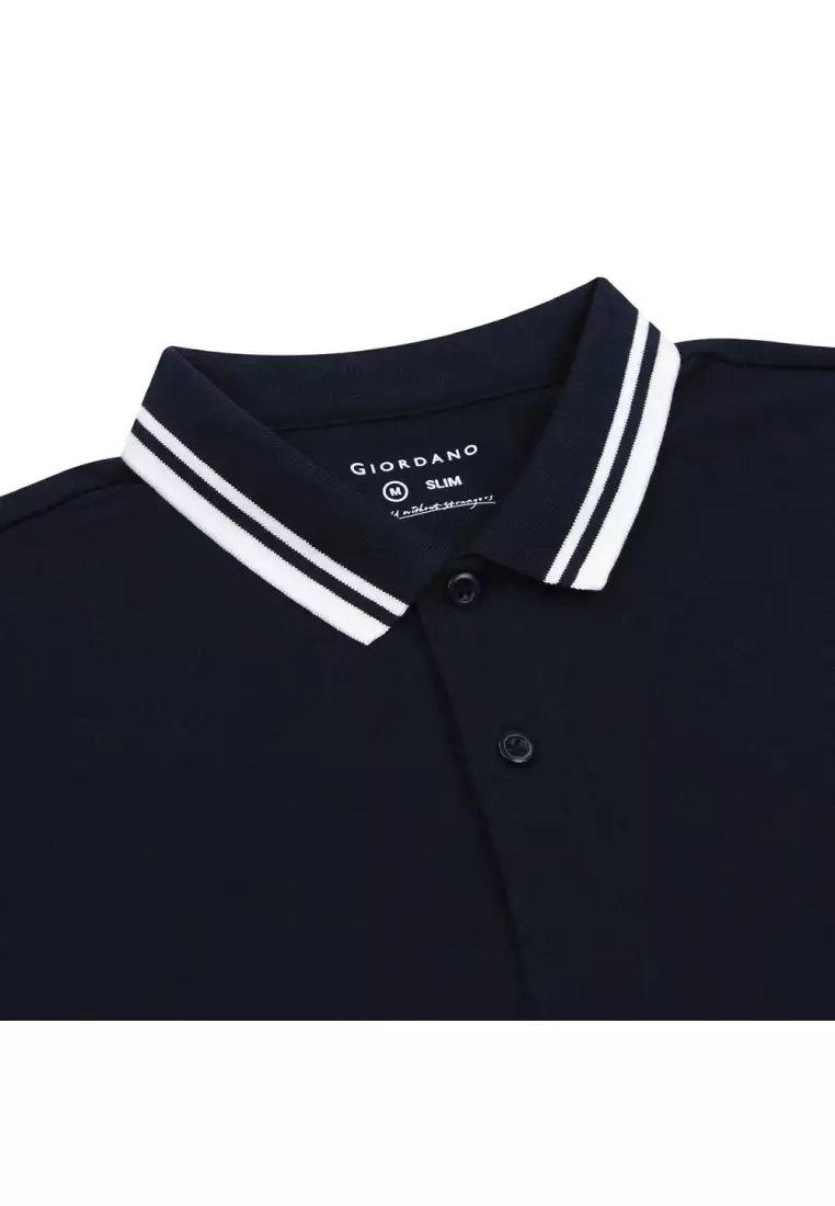 Men's Cotton Lycra Short Sleeve Slim Polo 01015018