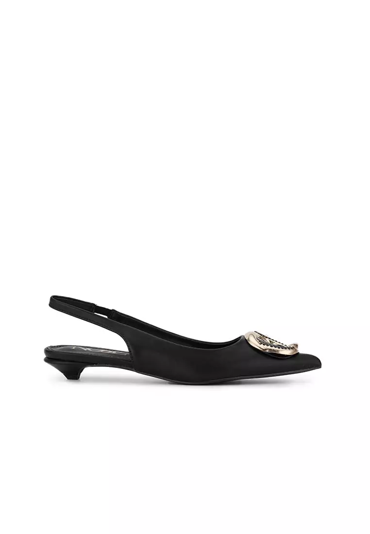 Discount on Nose  shoes - SKU: Buckled Kitten Heel Slingback