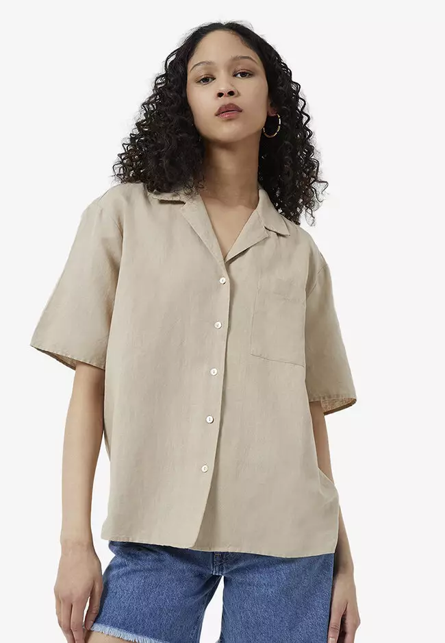 Ahia Cotton-Linen Shirt