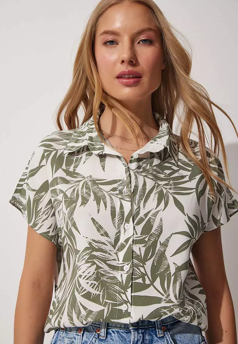 Floral Print Short Sleeve Shirt