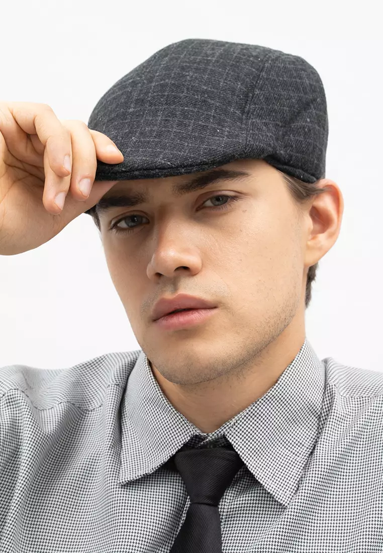 Topi Fedora Hat Painter Black List Square