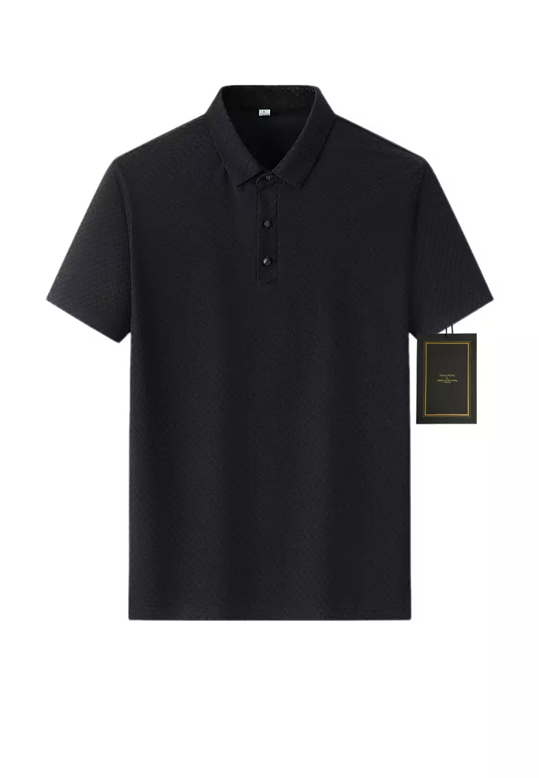 Mens black sale polo shoes