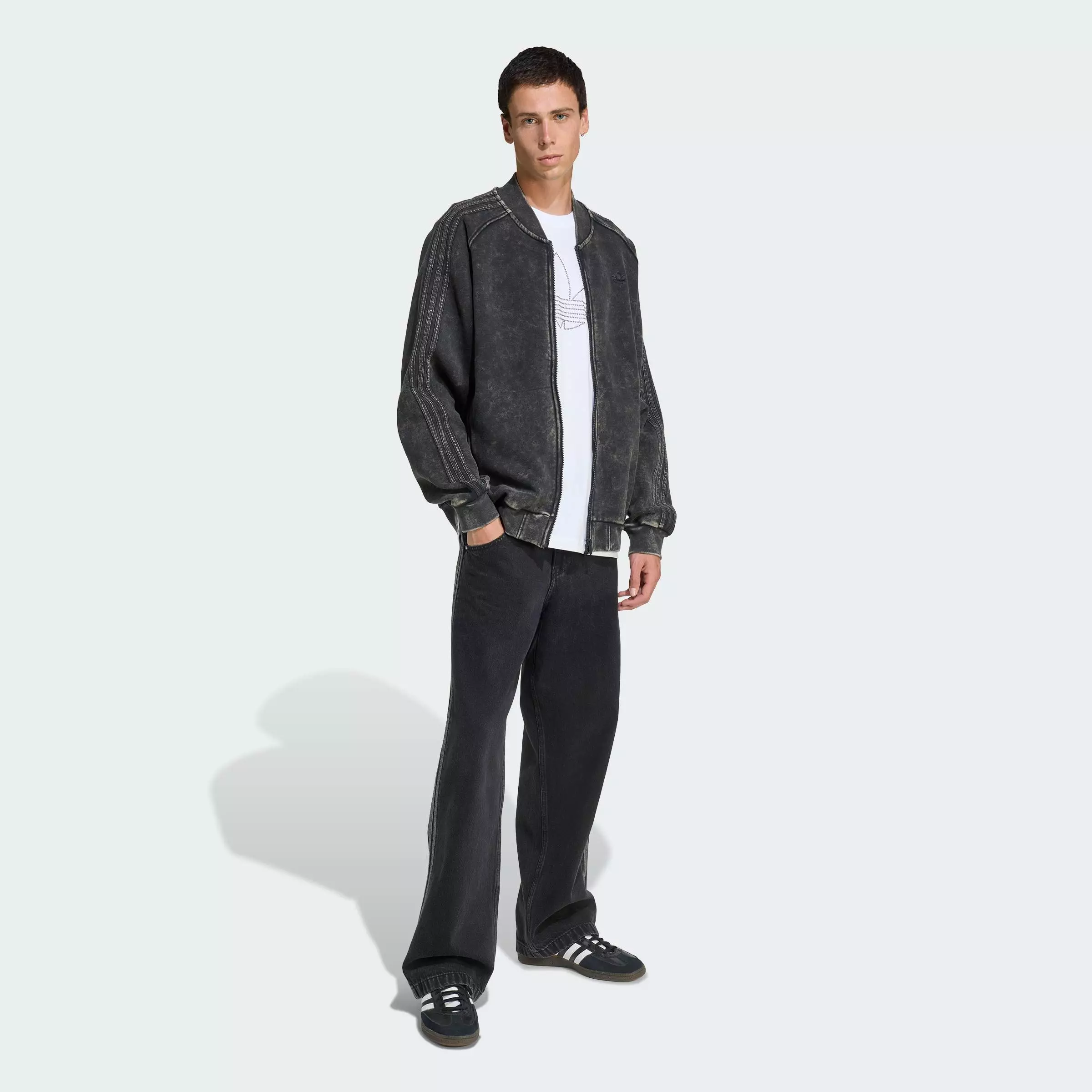 Lifestyle SST LOOSE TRACKTOP Men Black JY2799