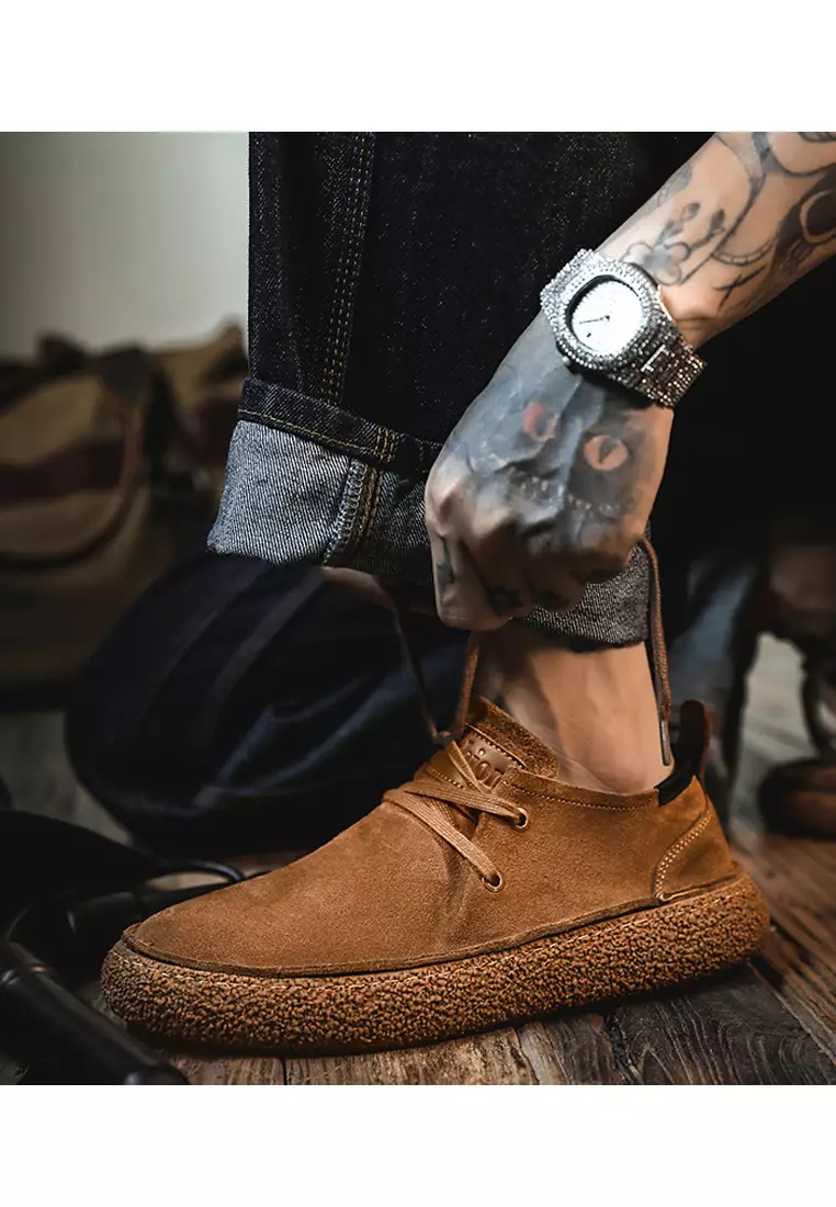 Grind Arenaceous Cowhide Lace Up Shoes YY-FDL8111