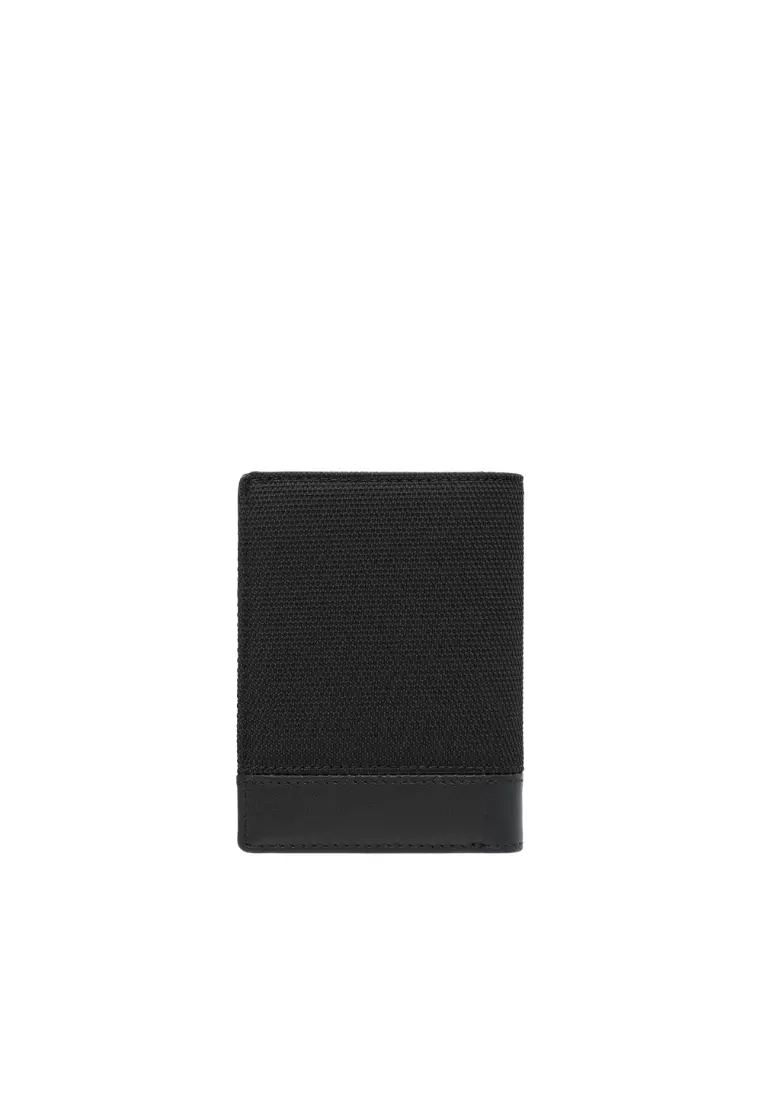 Valentino Rudy Italy Men's Fabric + Leather Card Holder 0468000-610