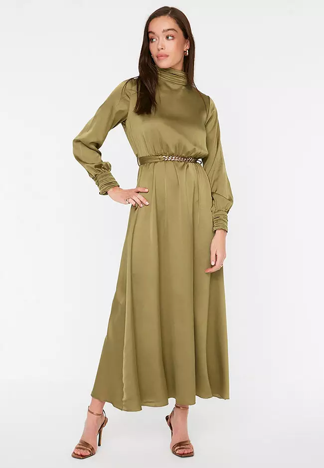 Buy Trendyol MODEST Belted Maxi Dress 2024 Online | ZALORA