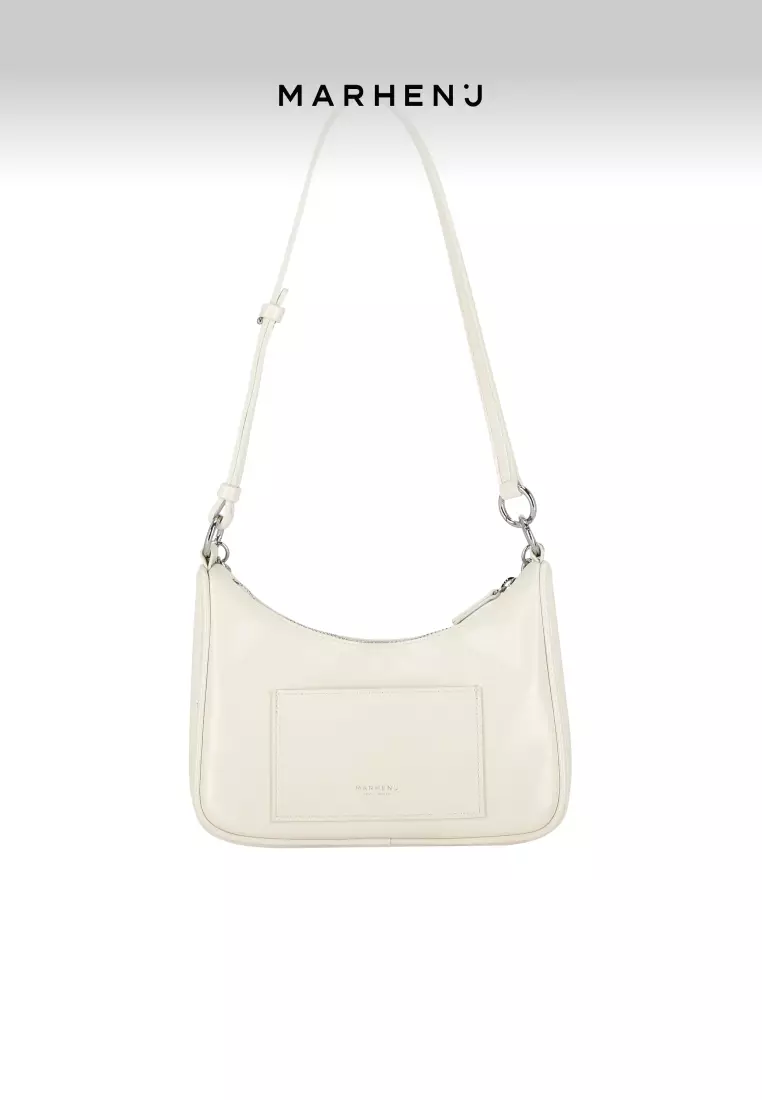SAGE Vegan Leather Crossbody Bag Cream