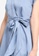 Hopeshow blue Asymmetrical Hem Front Wrap Dress BDB31AAFC8624BGS_3