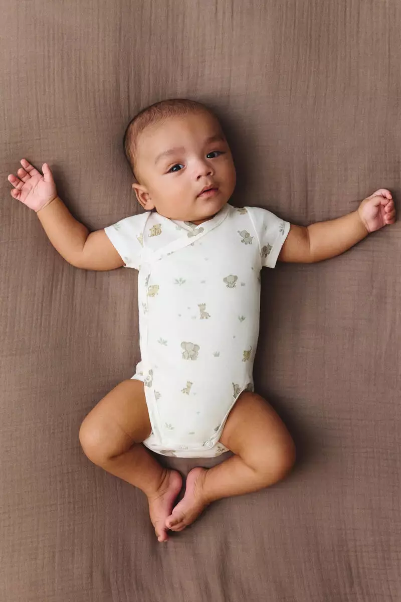 3-pack wrapover bodysuits