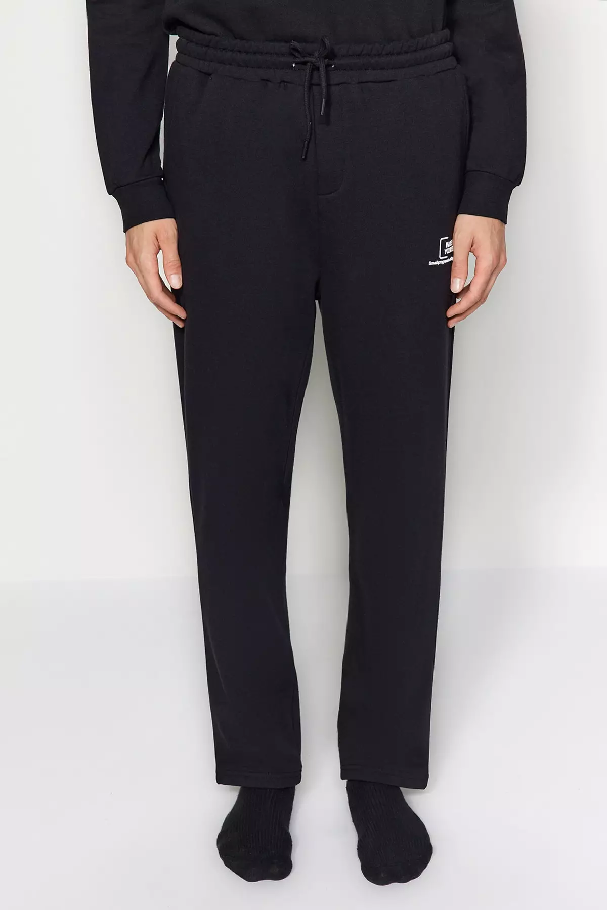 Lettering fleece hotsell sweatpants