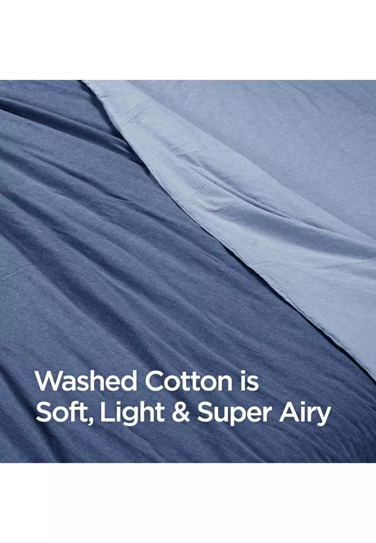 Buy (Washed Cotton Quilt Blanket) Soft Washed Cotton