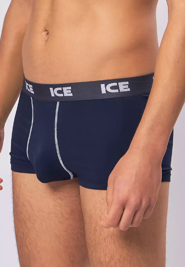  Ice Men Boxer Briefs With Pouch Contrast Stitch Nolan03 - Ninja (Single Pack)