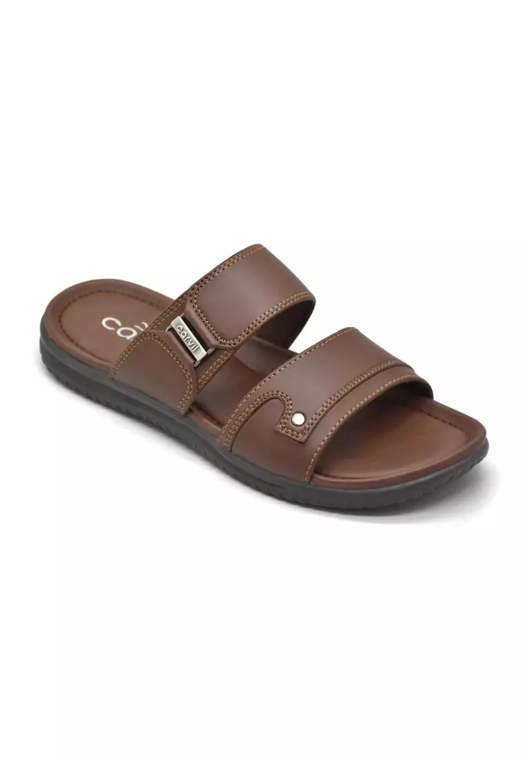Jual Carvil Carvil Sandal Pria Brighton-02 M Brown Original 2026 ...