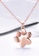 925 Signature 925 SIGNATURE Solid 925 Sterling Silver Animal Pet Paw Print Necklace Rose Gold D8FD9ACDEFE53CGS_3