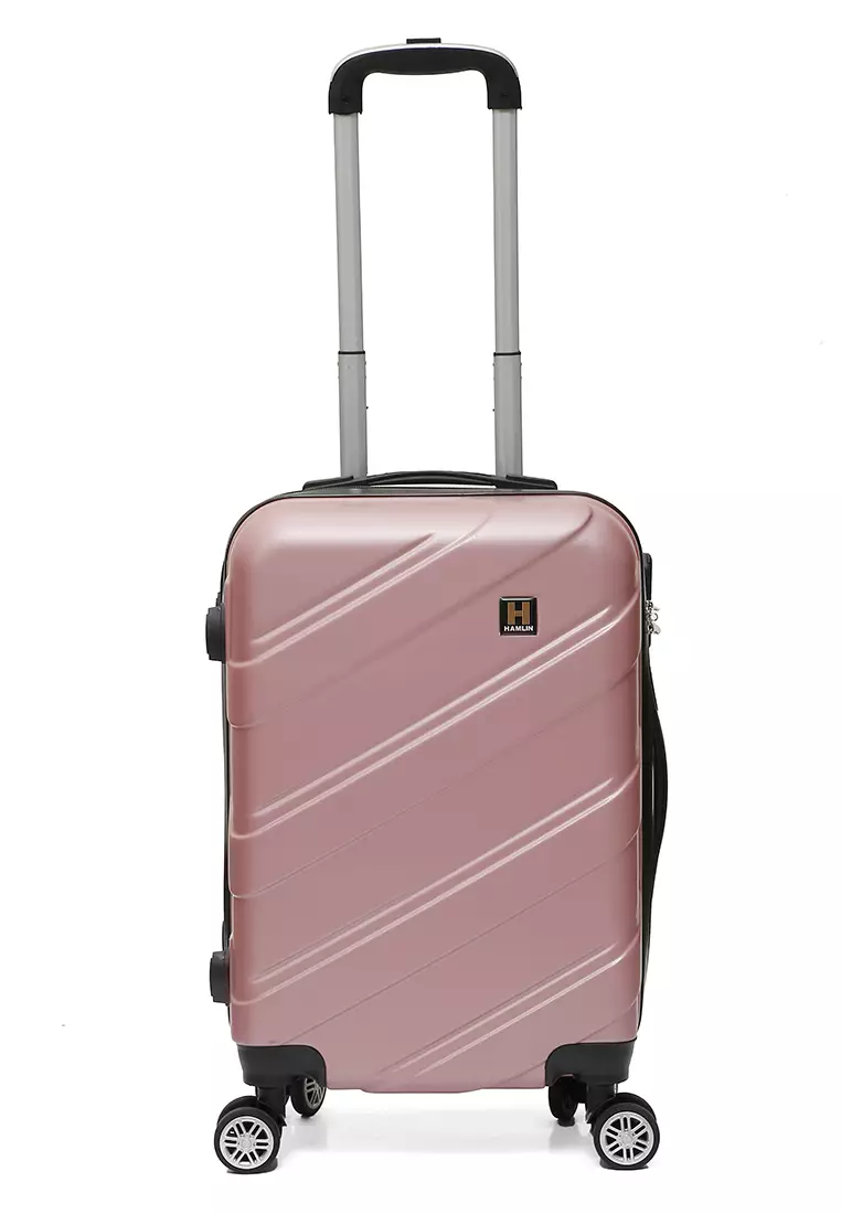 Carlton Koper Hardcase Unisex Size 20Inch Suitcase Combination Lock Large Compartment Material ABS+PVC Coated ORIGINAL - Pink