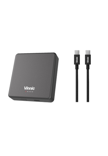 Vinnic 灰色 Vinnic Magsafe 10,000mAh 15W 磁吸式行動電源 + Vinnic USB-C to USB-C 傳輸充電線 EAA8AES145F730GS_1