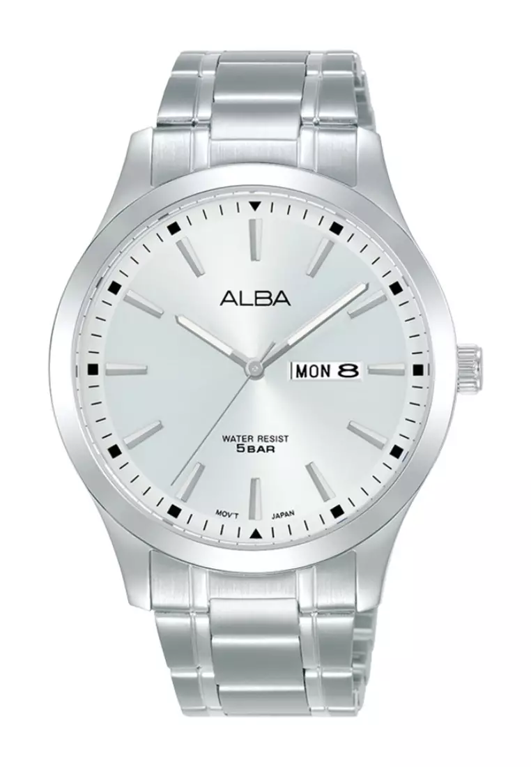 Buy ALBA PHILIPPINES Silver Dial Stainless Steel Strap Date