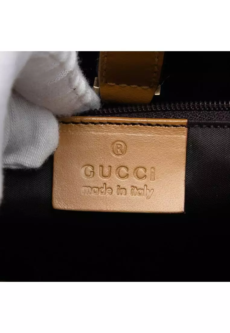 二手 Gucci Gg 帆布 Jackie 手提包