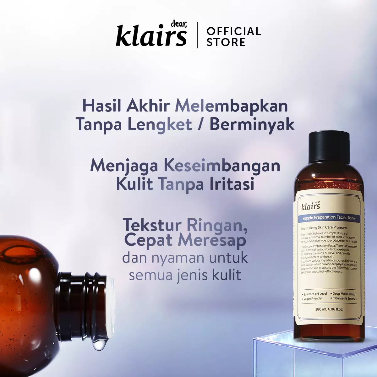 [Official Distributor] Dear Klairs Supple Preparation Facial Toner 180ml