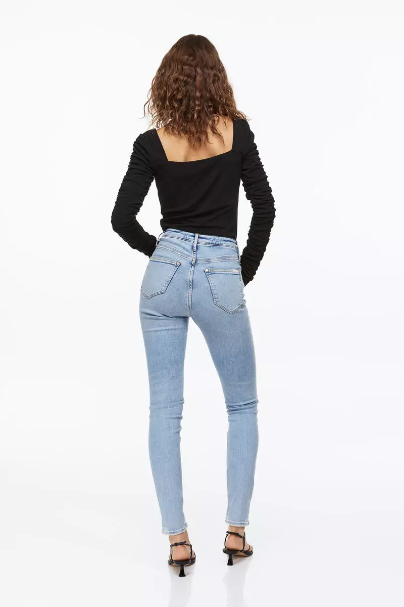 Buy H M Shaping Skinny High Jeans Online ZALORA Malaysia