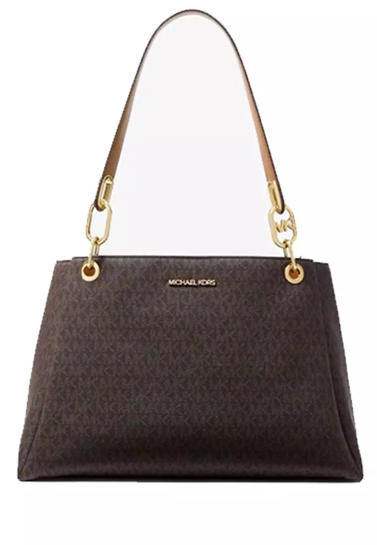 MICHAEL KORS Michael Kors Trisha Large Logo Shoulder Bag 2024