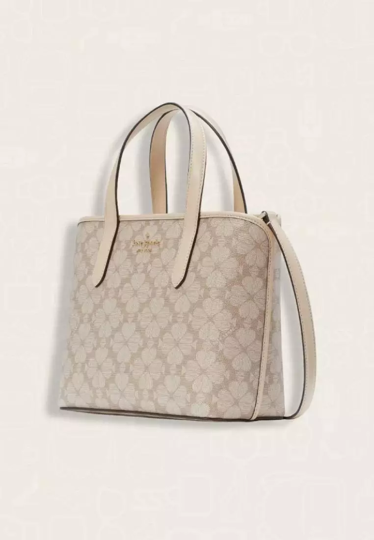 Kate Spade Signature Spade Flower Small Tote Dark Beige Multi