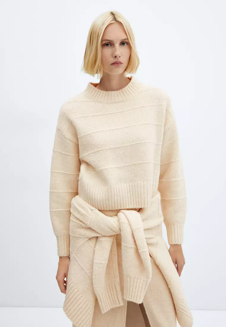 Buy Mango Sweater With Decorative Seam Online ZALORA Malaysia