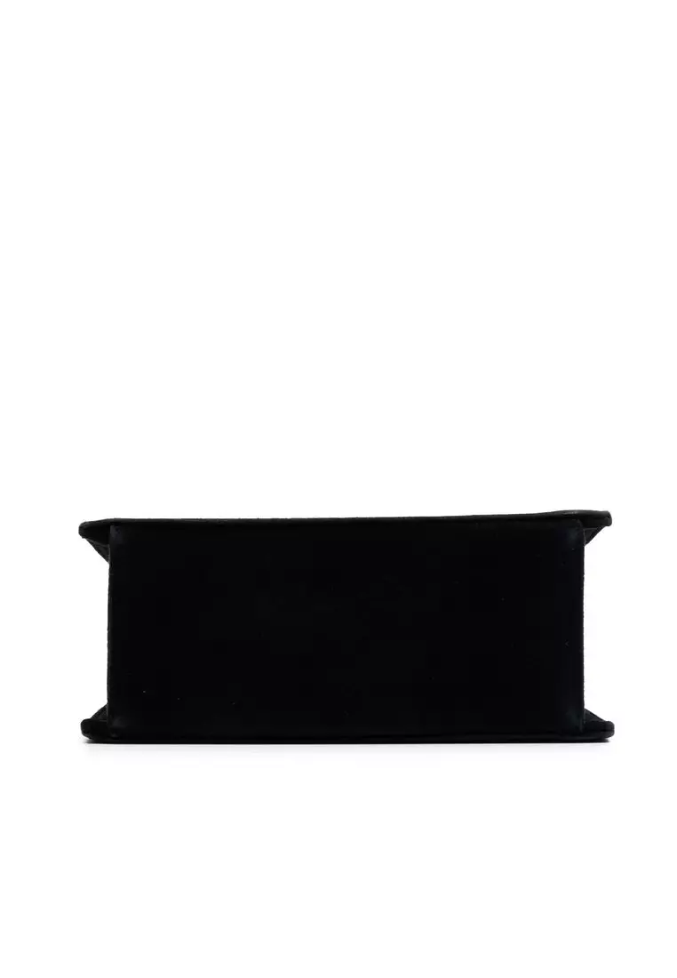Pre-Loved Chanel Suede Logo Handbag