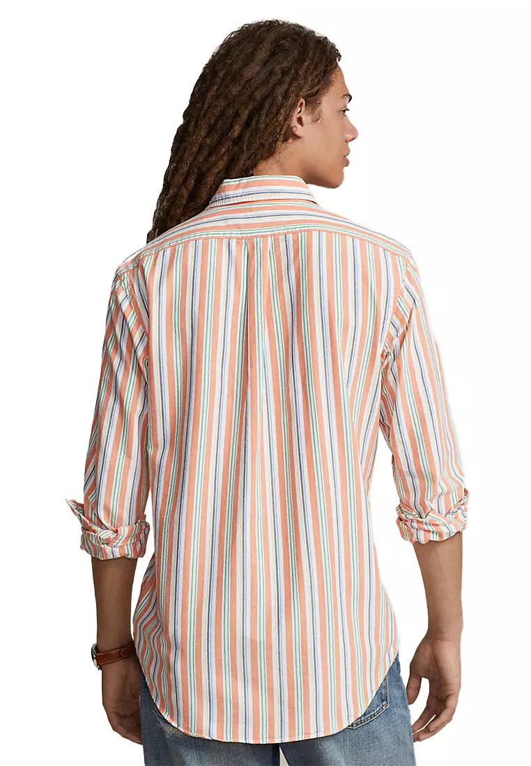 Custom Fit Striped Oxford Shirt