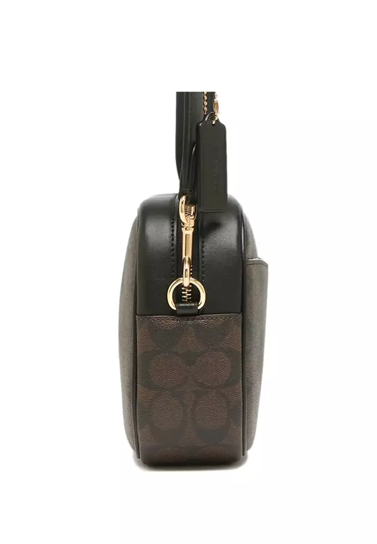 Jamie Camera Bag In Signature Canvas - Dark Brown