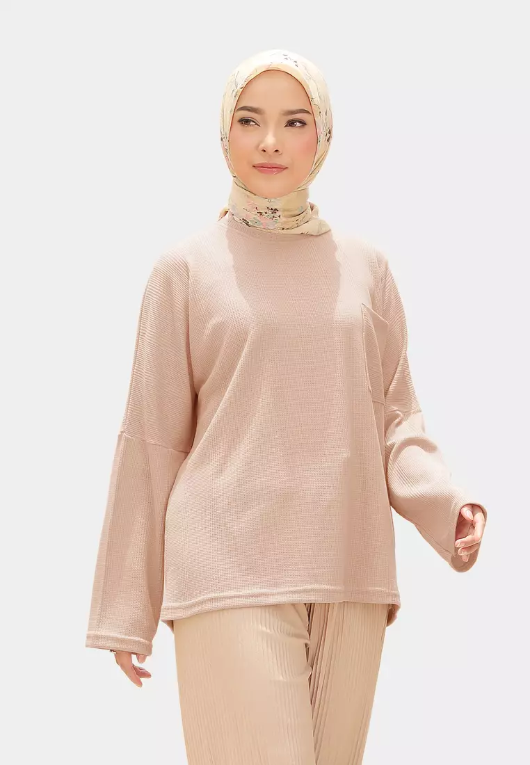 Zelena - Althea Long Sleeves Waffle | Kaos Lengan Panjang - Butter Toast