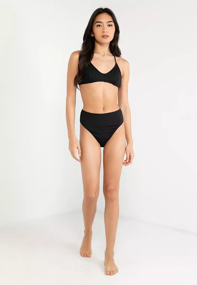 Buy Cotton On Body Scoop Tri Bikini Top in Black 2024 Online