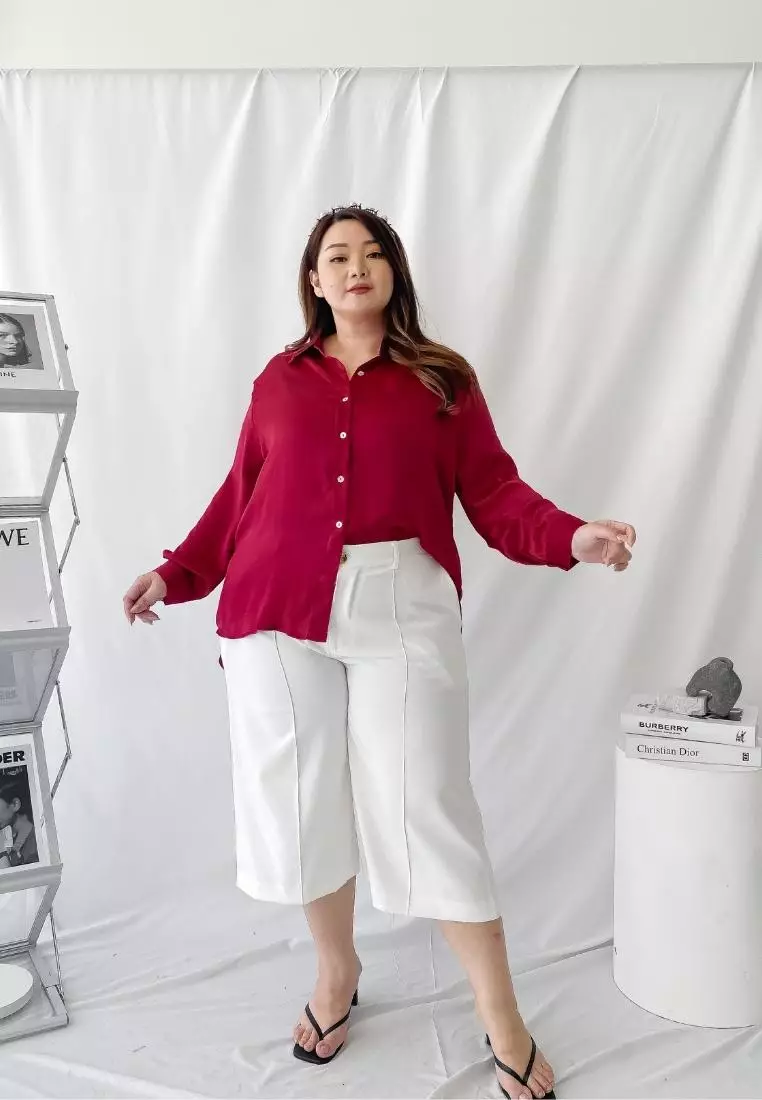 Plus Size Shirt Celine Red