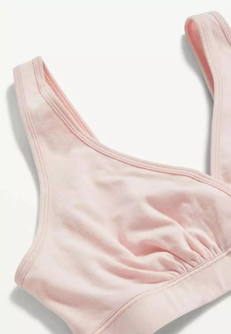Maternity Cross-Front Cotton Nursing Bralette