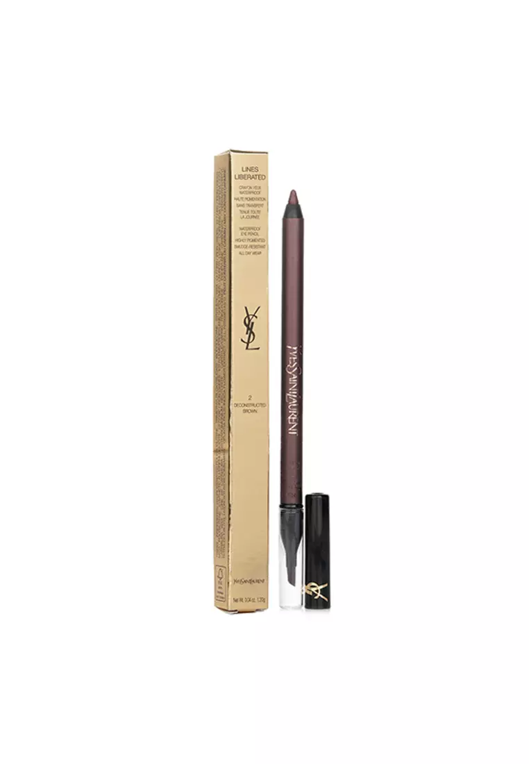 YVES SAINT LAURENT - Lines Liberated Waterproof Eye Pencil - # 02 Deconstructed Brown 1.2g