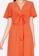 ZALORA BASICS orange Tie Detail Fit and Flare Dress 05131AA08F98B3GS_3