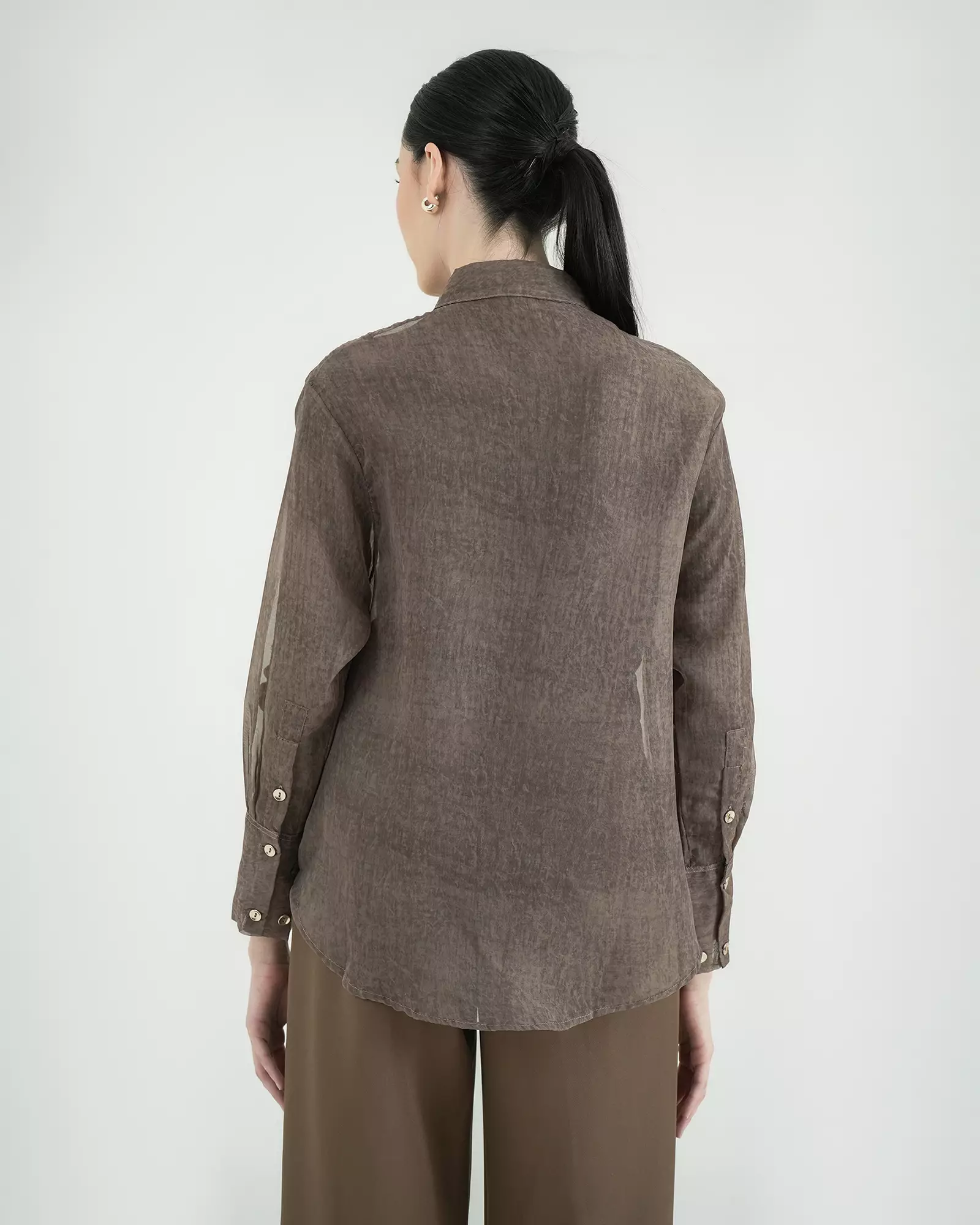 Geulis.id EVION SHIRT - Brown