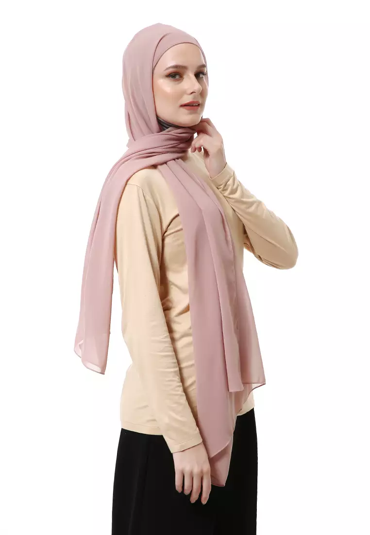 Zhalika Phasmina Motif Polos High Premium Quality - Lavender