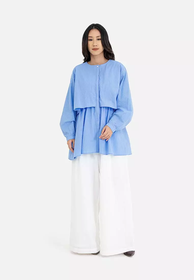 American Holic - Arao Tiered Long Blouse