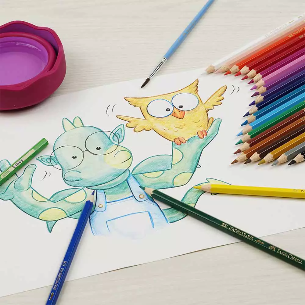 Faber Castell Set 24 Pcs Pensil Warna Watercolour 114464