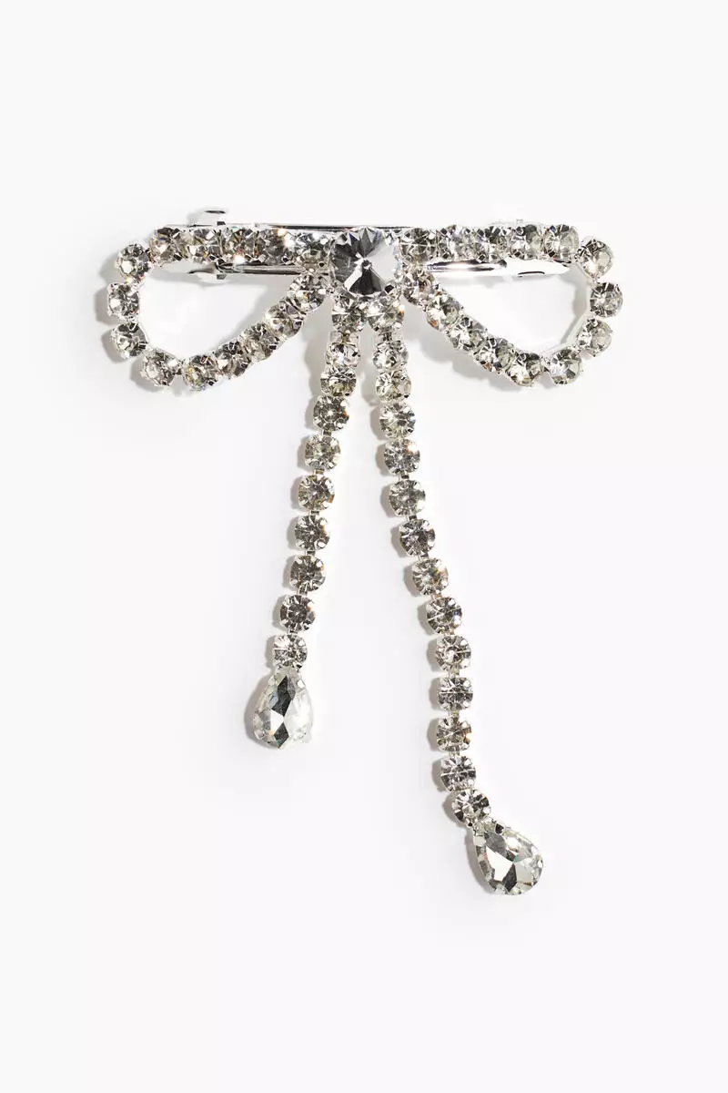 Buy H&M Rhinestone bow hair clip 2026 Online | ZALORA