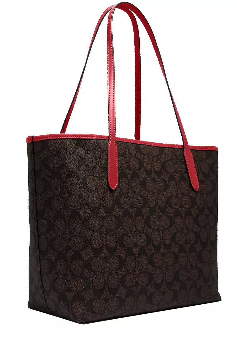 Coach signature canvas bag outlet