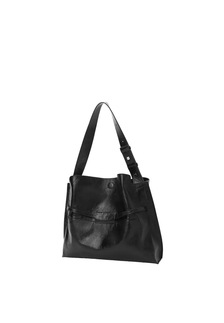 SAOI Belt Tote II Small - Distressed Black