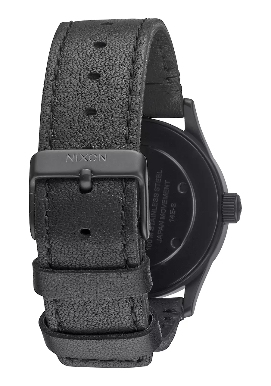 NIXON SENTRY 38 LEATHER BLACK/WHITE