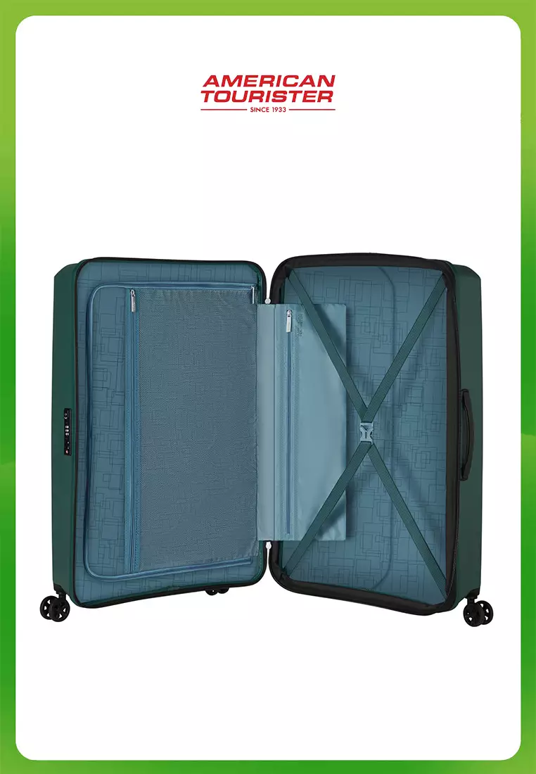 Bundle American Tourister Aerostep Large Dark Forest + Aerostep Cabin Dark Forest